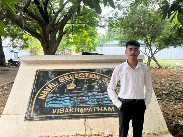 At the Naval Selection Board, Visakhapatnam