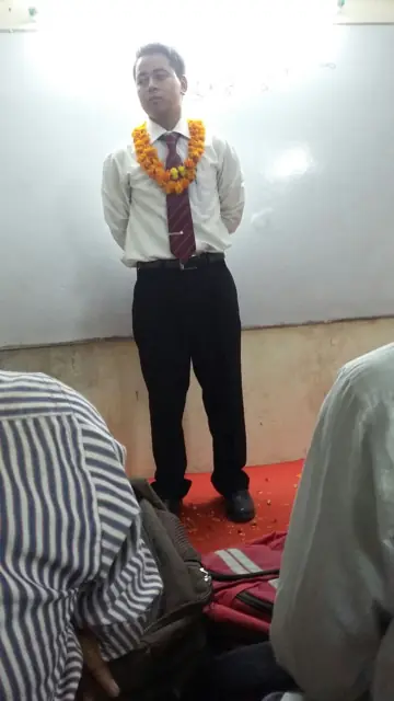 Student felicitated after the SSB